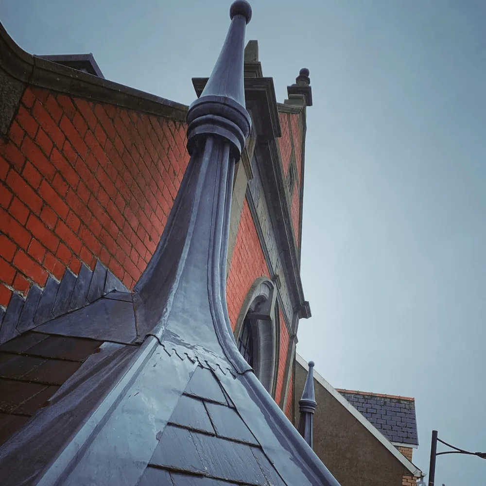 A commercial roofing project we did on a local church