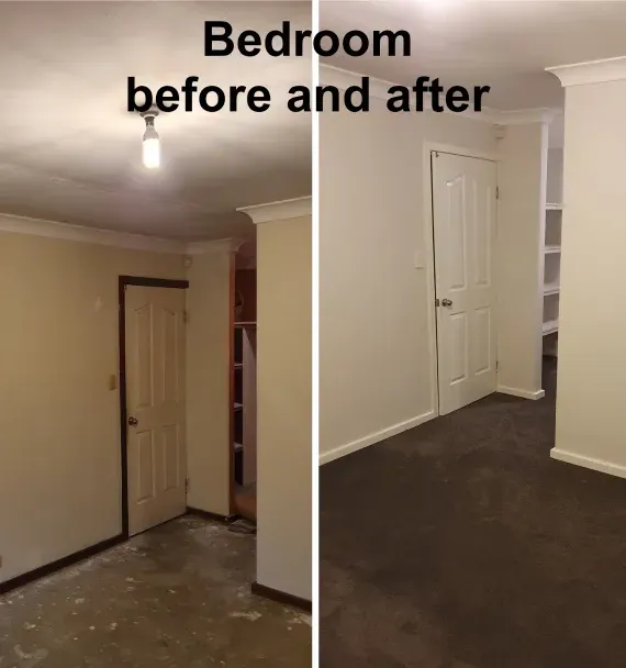 Before & After Wall Painting