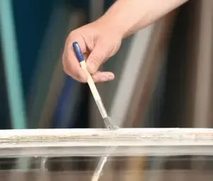 Timber Window Frame Painting