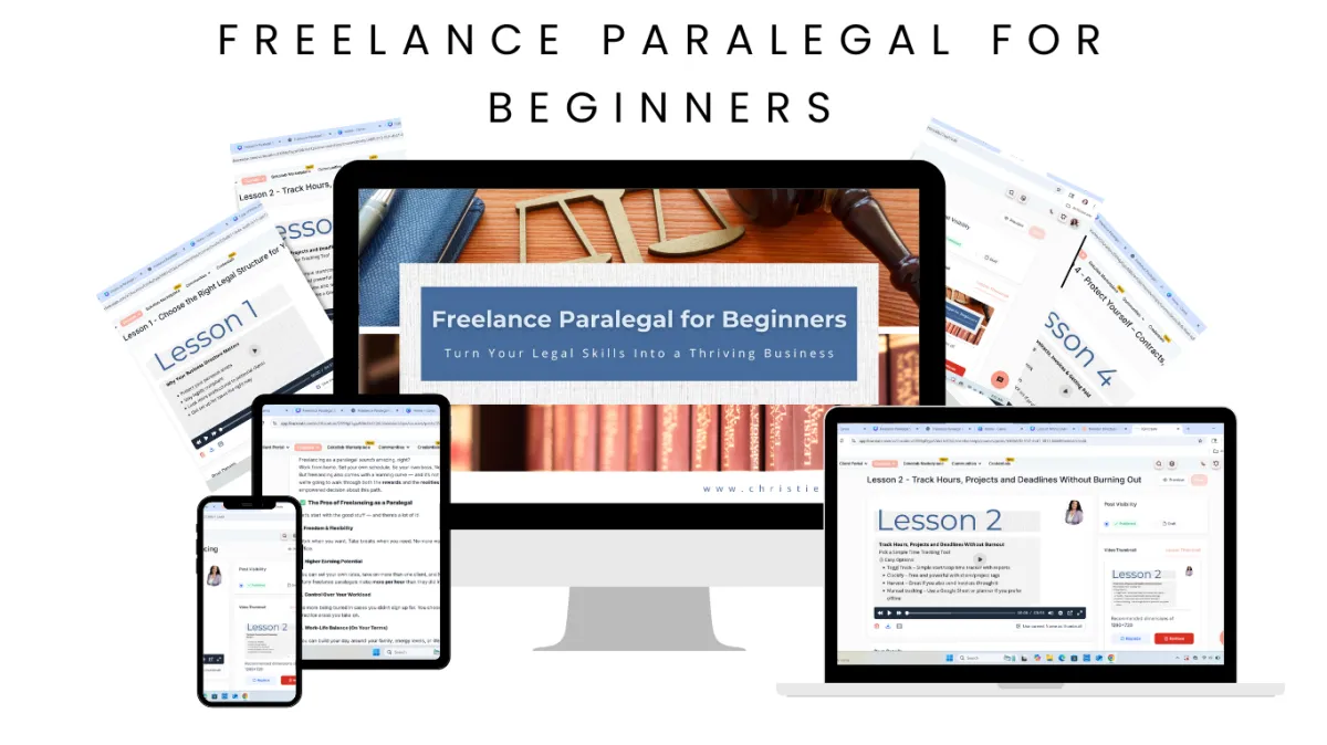 Freelance Paralegal for Beginners Course