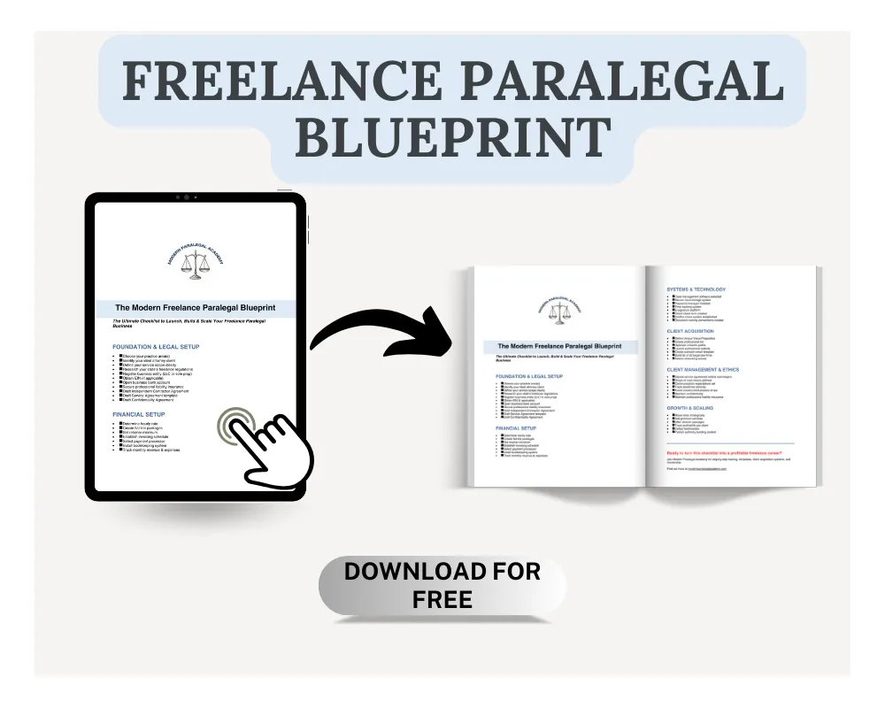 Freelance Paralegal Blueprint