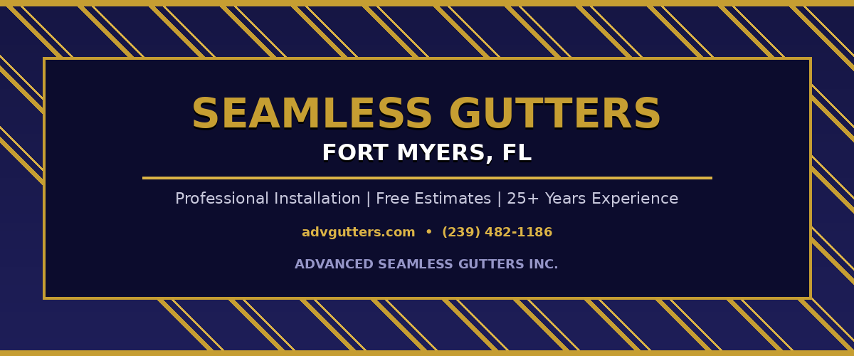 Seamless Gutters in Fort Myers, FL: Advanced Seamless Gutters
