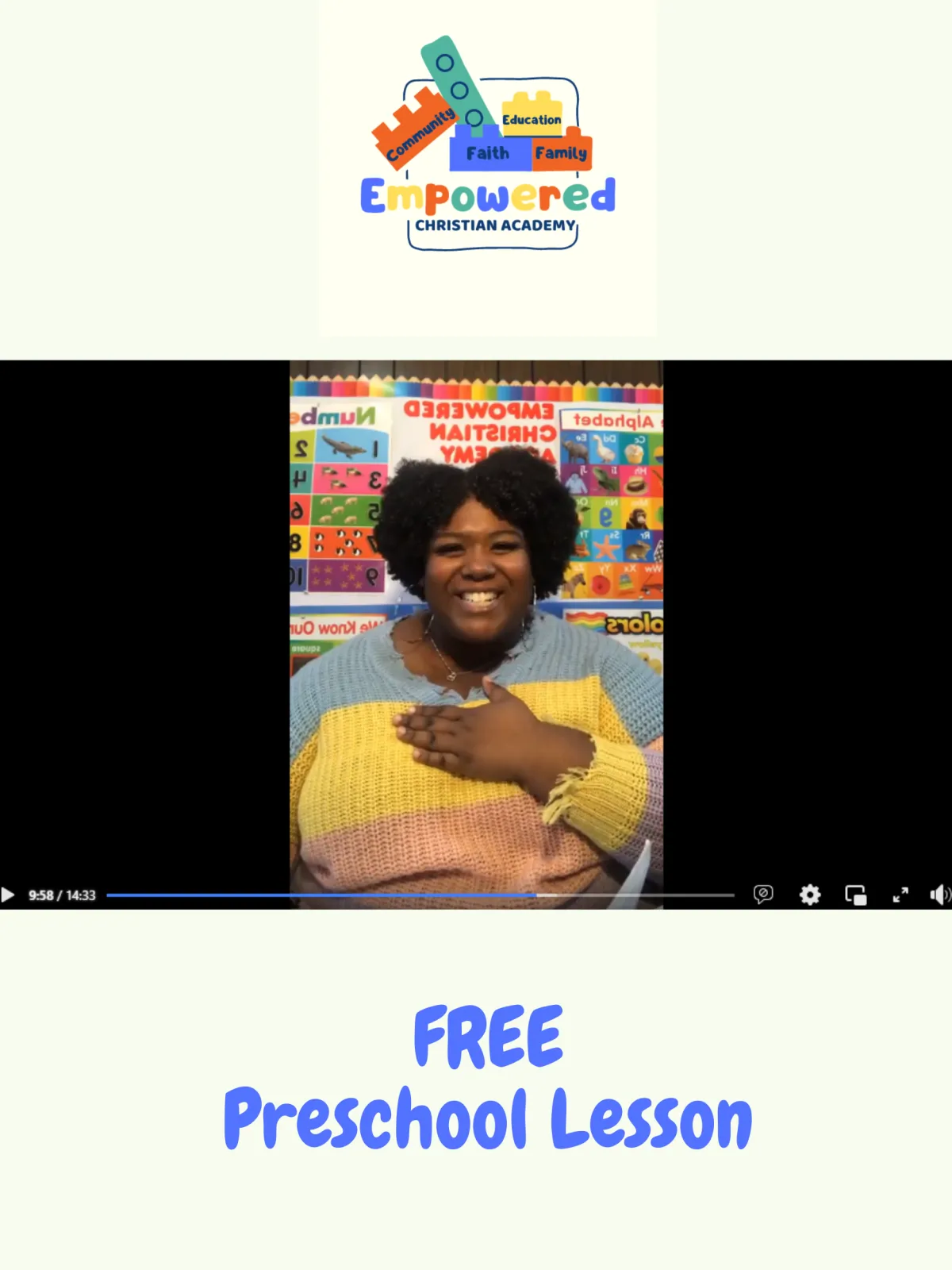 Free Preschool Lesson
