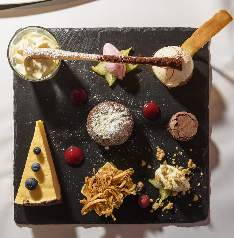 Essen beim Weihnachtsessen im Port Speicher