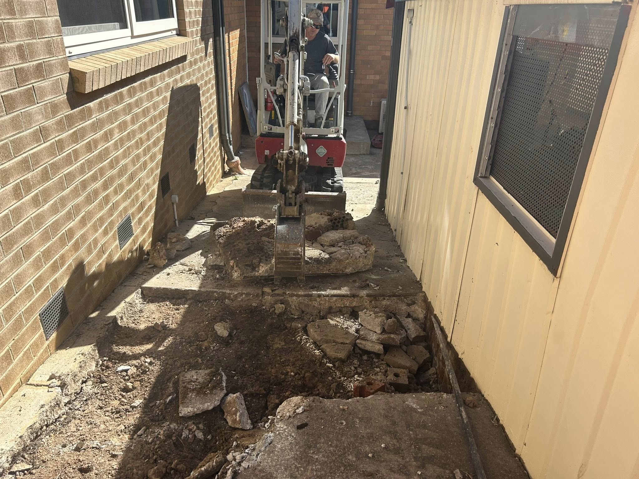 Commercial concrete foundations completed by local contractor