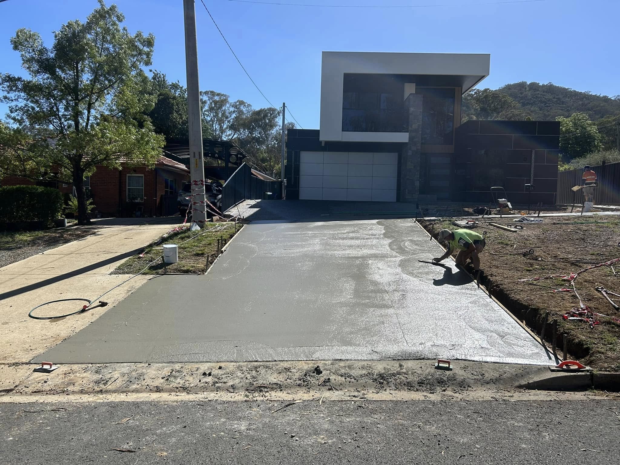 Residential concrete slab installation Canberra ACT