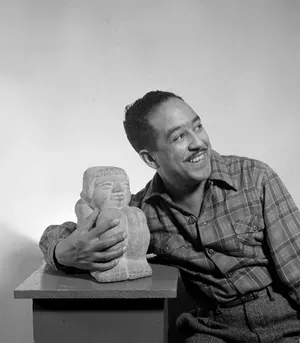 Langston Hughes photographed by Mr. Gordon Parks