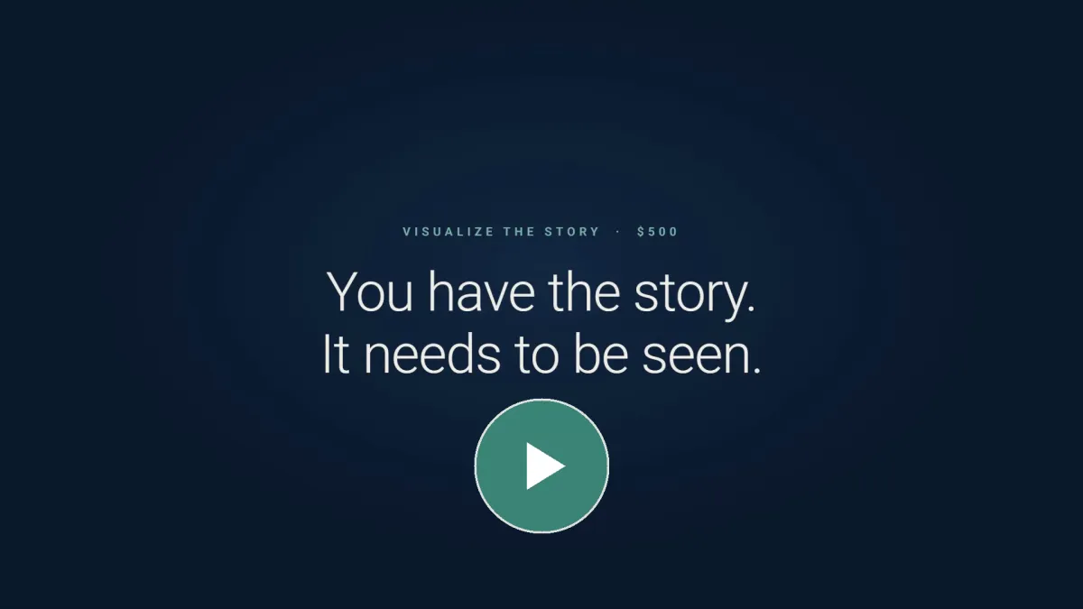 Click to play the "Visualize the story" use case example