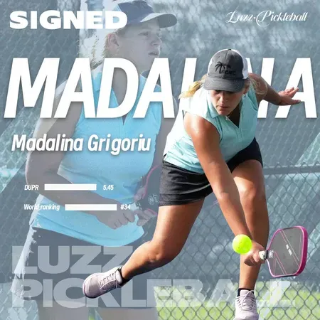 Pickleball Flare Madalina Grigoriu Pro Pickleball Luzz Paddle