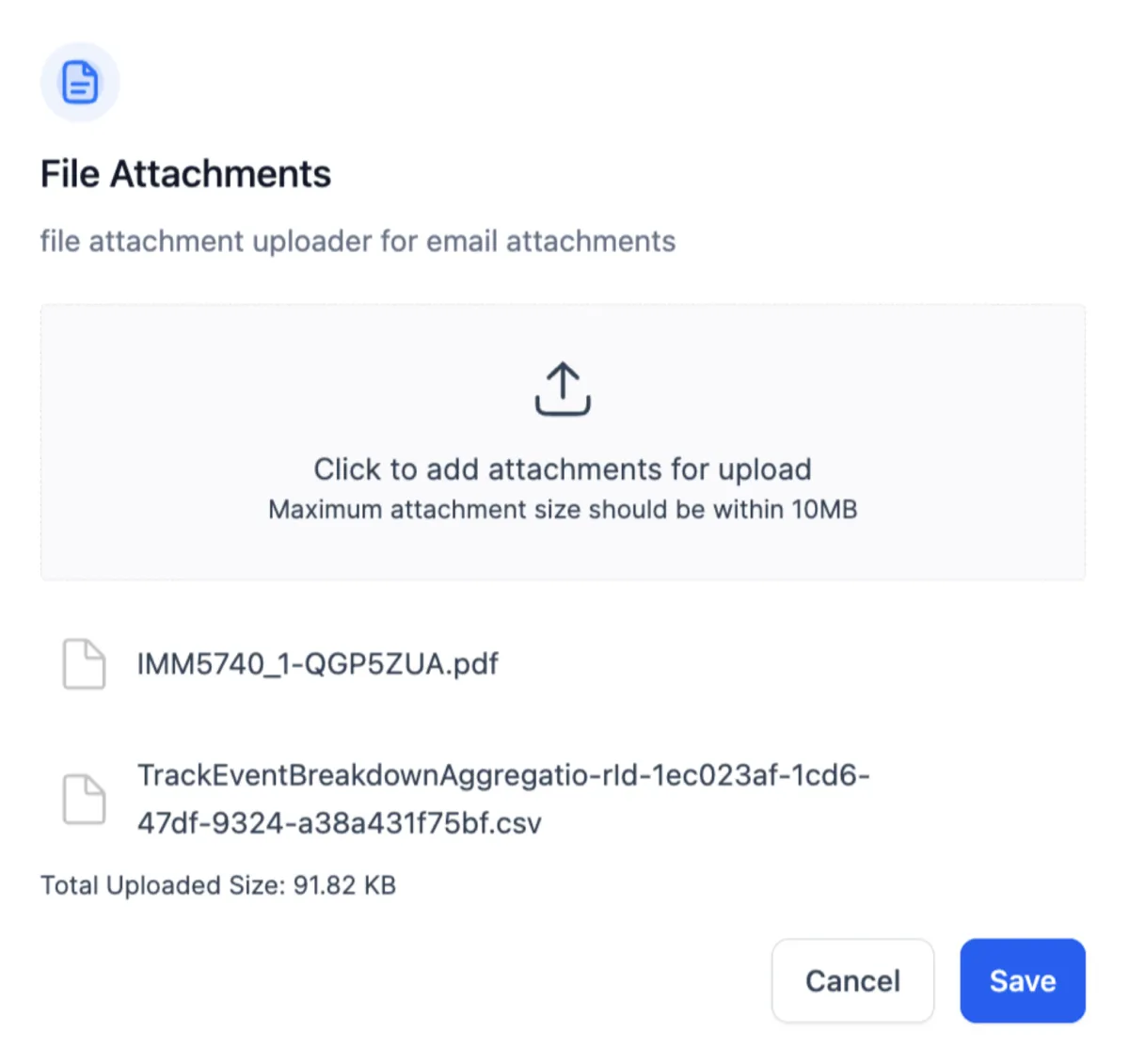 add file attachment to your emails