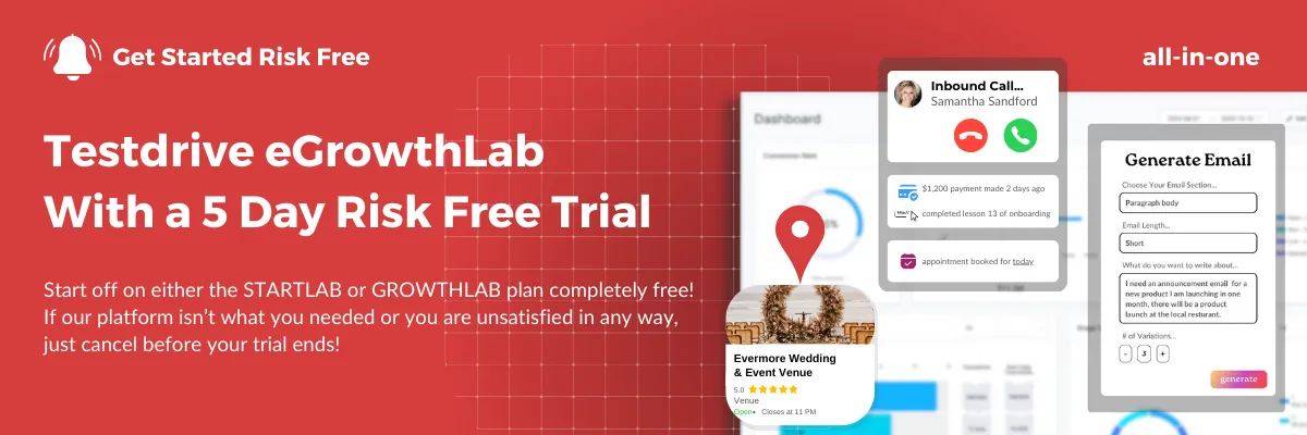 eGrowthLab 5 Day Risk Free Trial