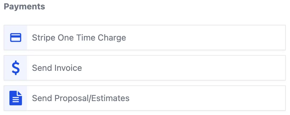 eGrowthLab payment actions