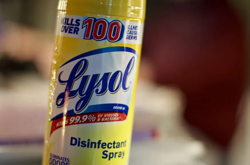 Can Lysol Spray Be Used On Fabric?
