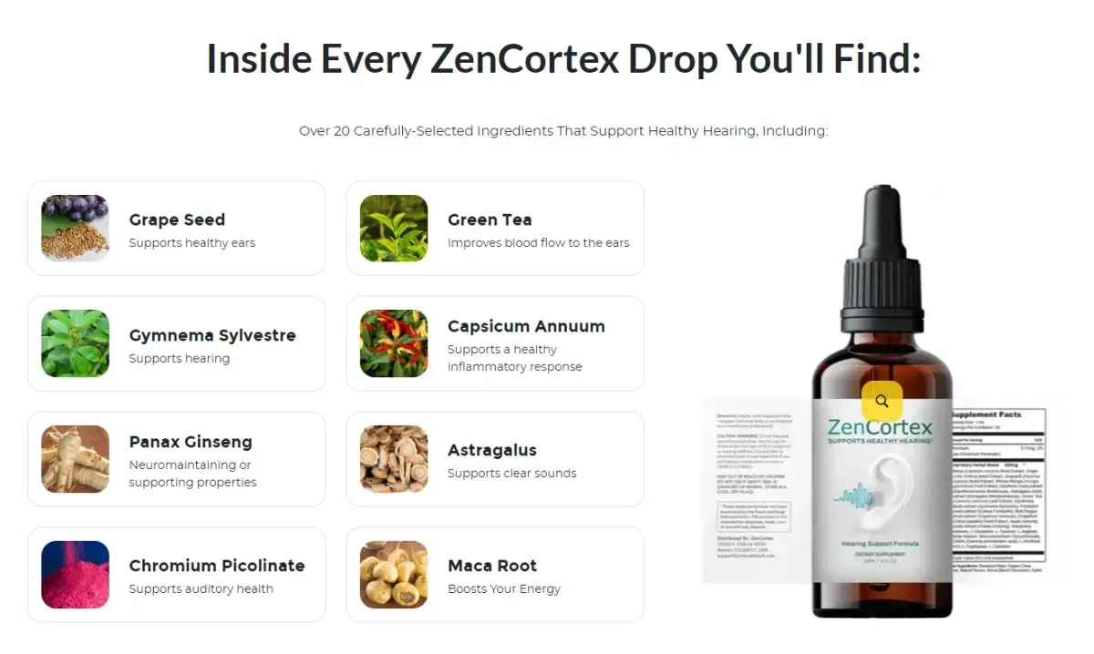 Tinnitus supplements zencortex