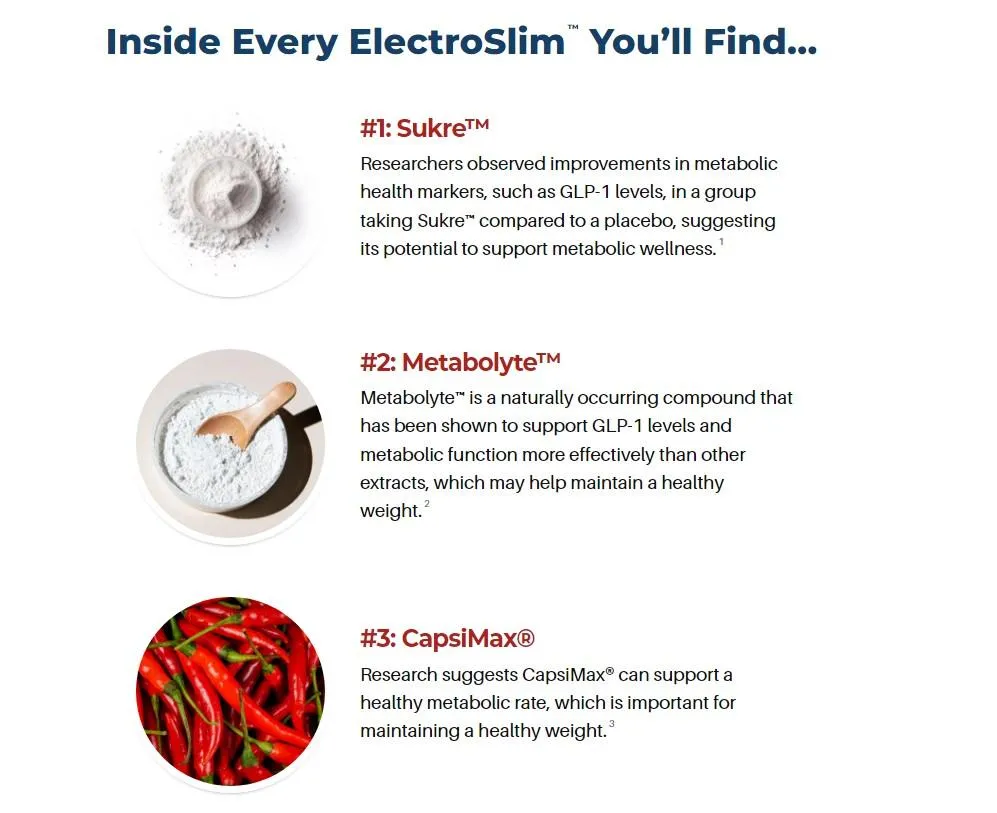 electroslim ingredients