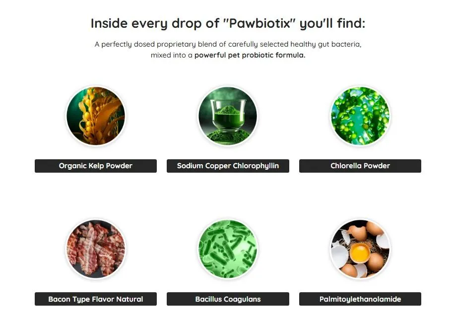 Pawbiotix Ingredients