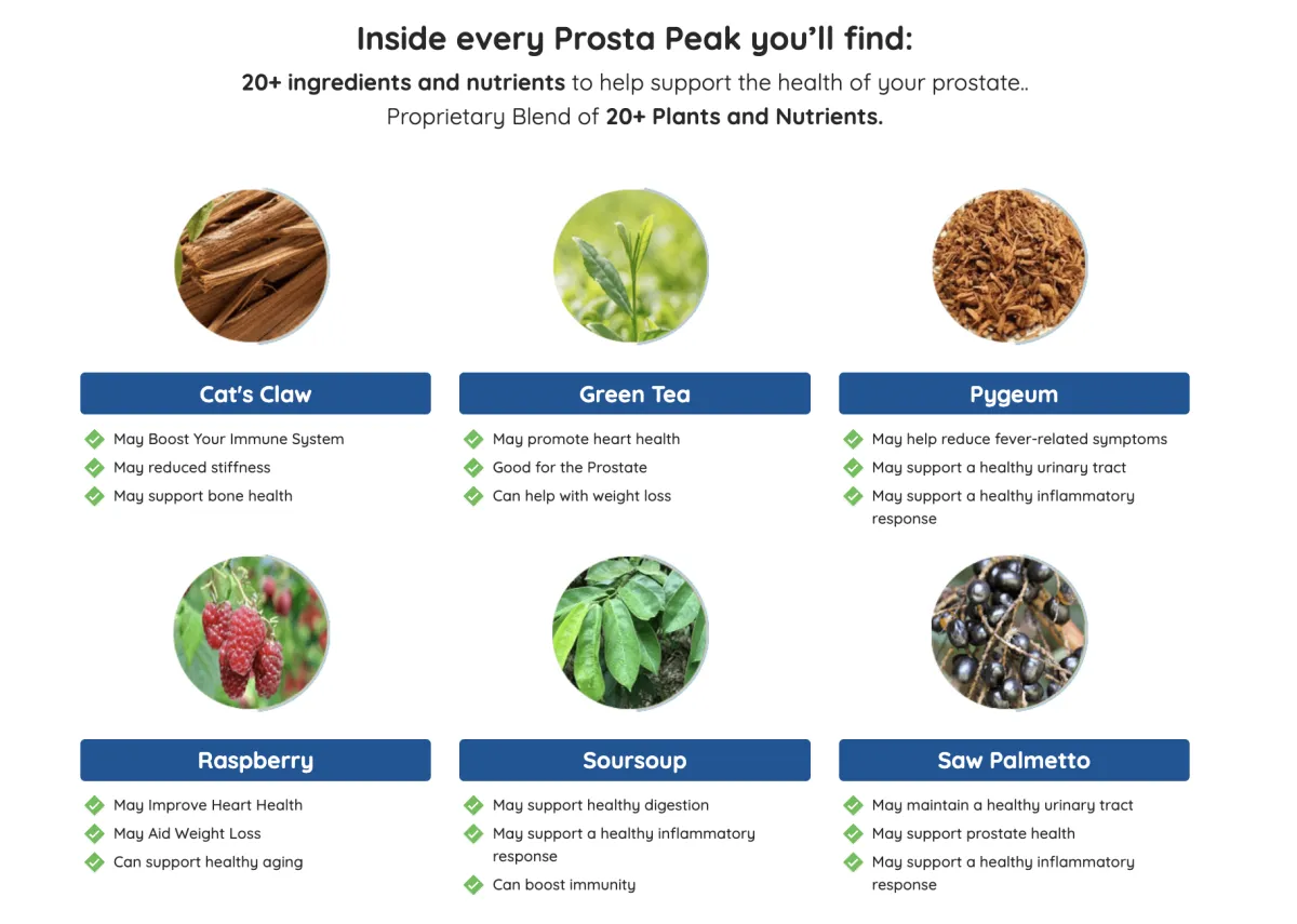 prostapeak ingredients