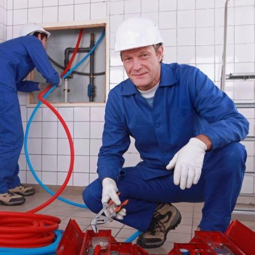 plumber working