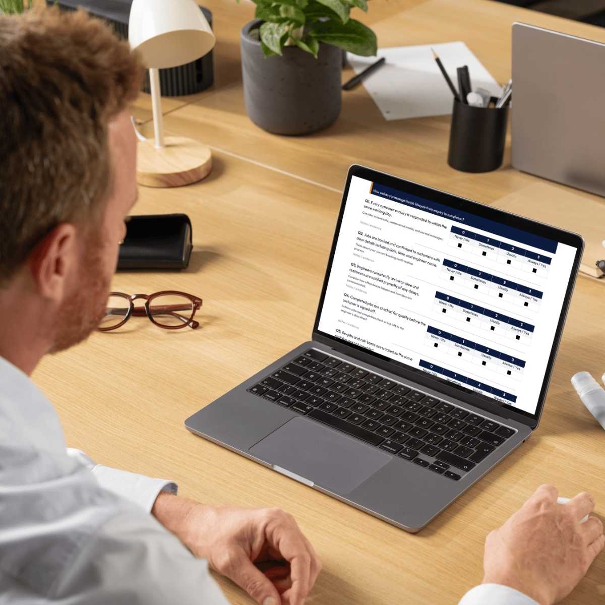 trades business owners checking operations audit workbook