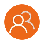 2 persons orange