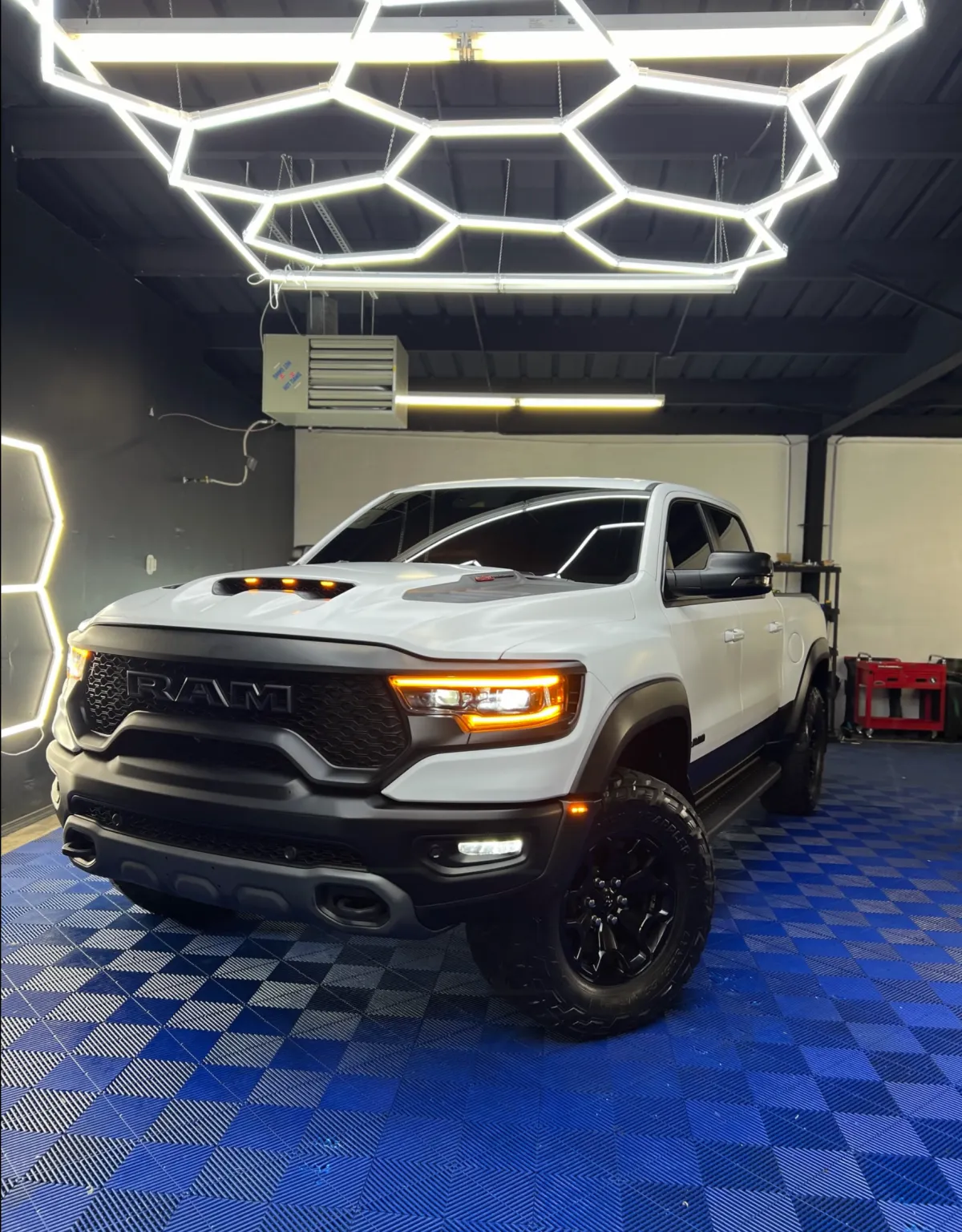 Car being washed exterior