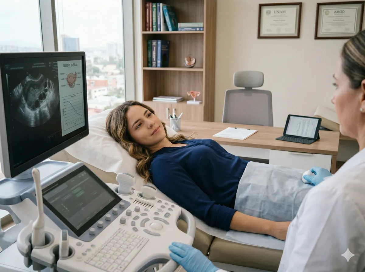 Consulta ginecológica sobre reserva ovárica y fertilidad femenina en Tijuana