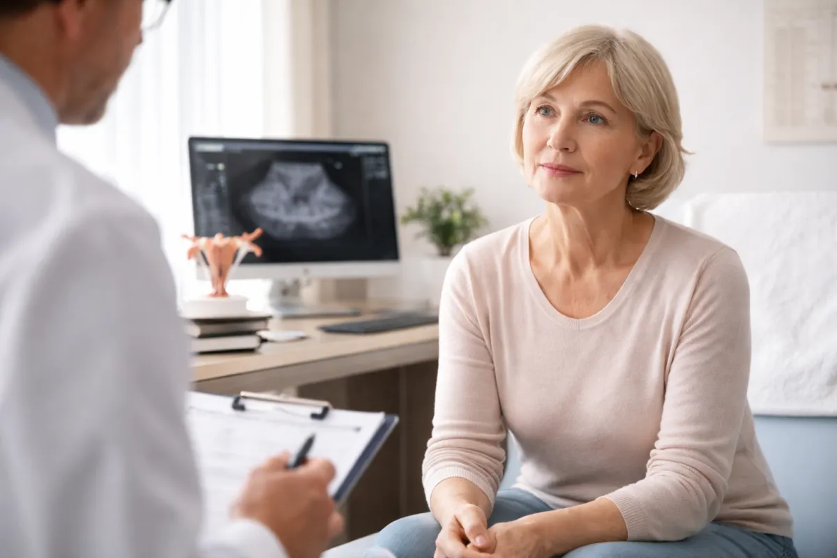 Evaluación ginecológica por sangrado después de la menopausia en consulta médica en Tijuana