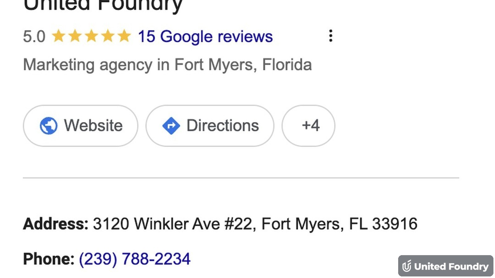 google business profile screenshot example