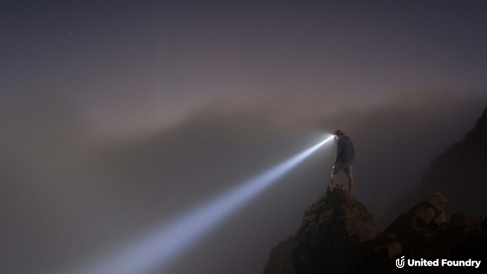 Flashlight of customer looking for you