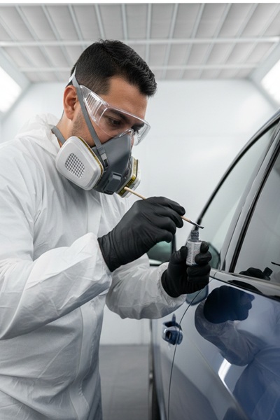 Paint touch-up service Dallas fixing small chips and blemishes
