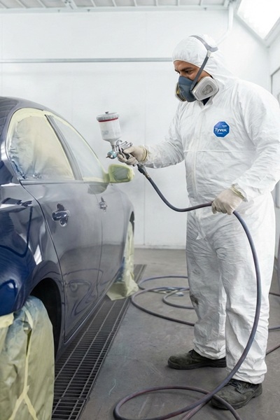 Clear coat application Dallas adding UV protection and shine