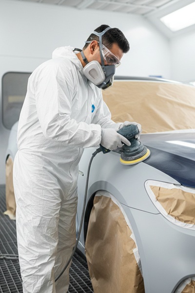 Car refinishing Dallas TX professional sanding priming painting