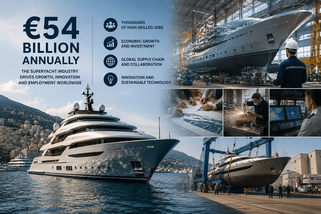 Superyacht Industry Generates €54 Billion Annually as Builders Push Back Against the "Luxury Toy" Narrative
