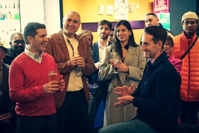 Add a photo of a networking event