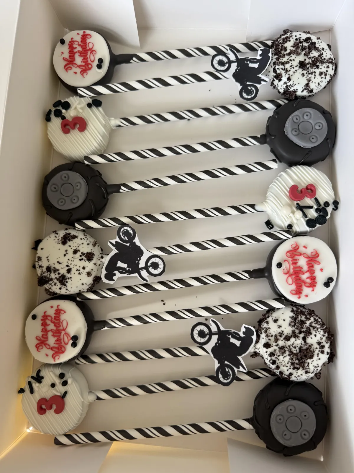 Dirt Bike Cake Pops in Idaho Falls
