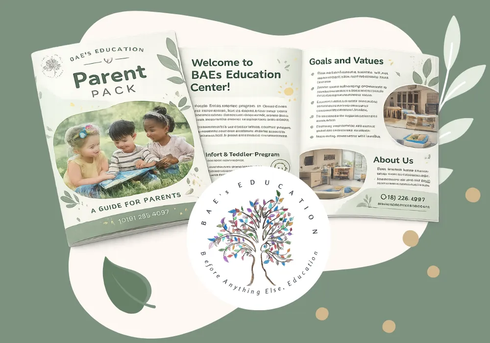 BAEs Education Center parent pack with childcare program and enrollment information