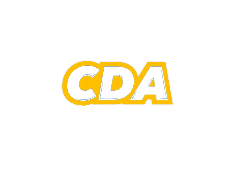 CDA auto styling logo for car wrap and detailing brand
