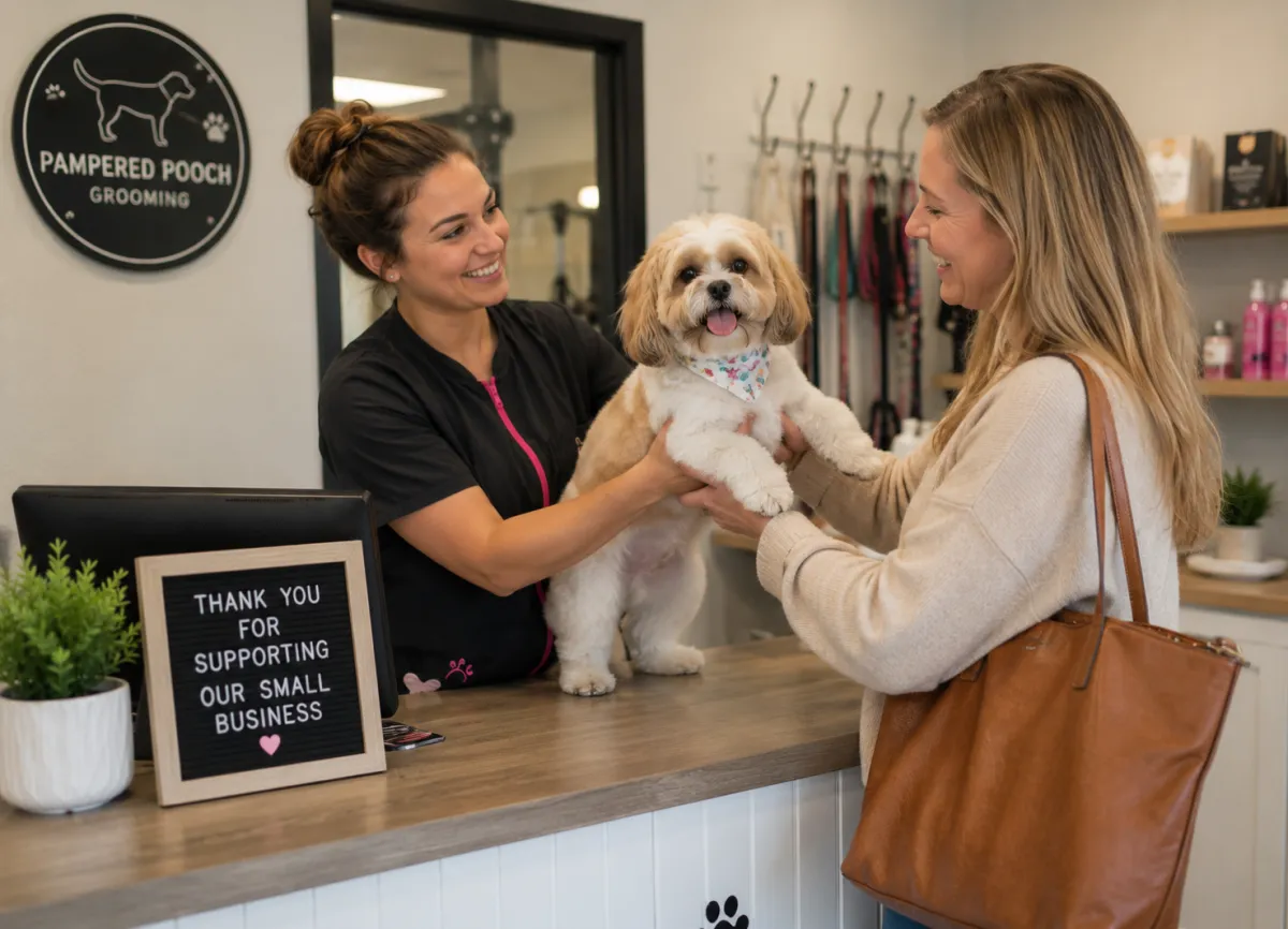 Clean website and booking flow for pet groomers