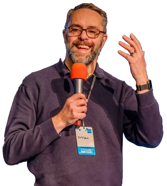 A Silhouette of Julian Clark - Founder of the 19 Project