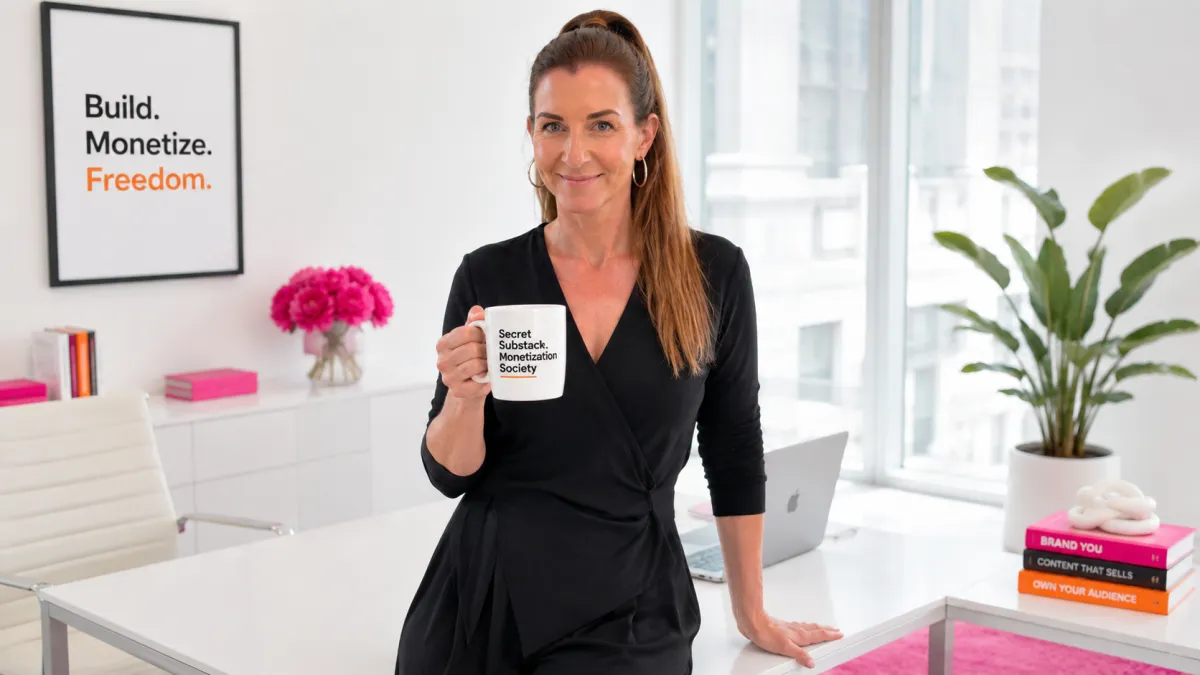 Carrie Loranger inviting subscribers to join the 9-to-Thrive newsletter