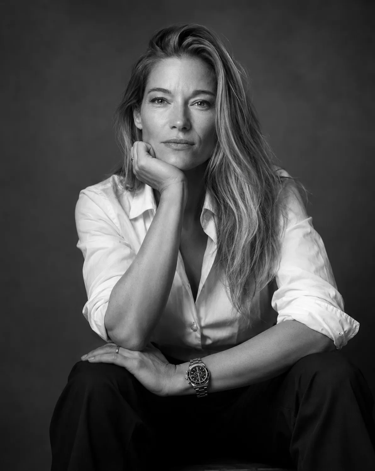Black and white portrait of Fanny Schaetti