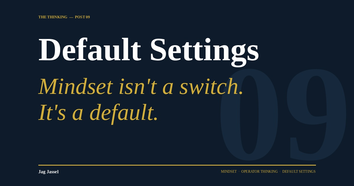 09 - Default Settings