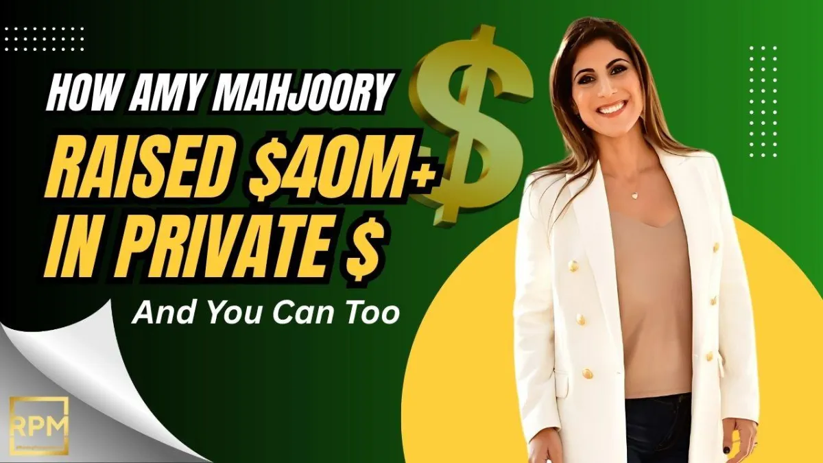 Amy Mahjoory speaking about raising private money for real estate investing
