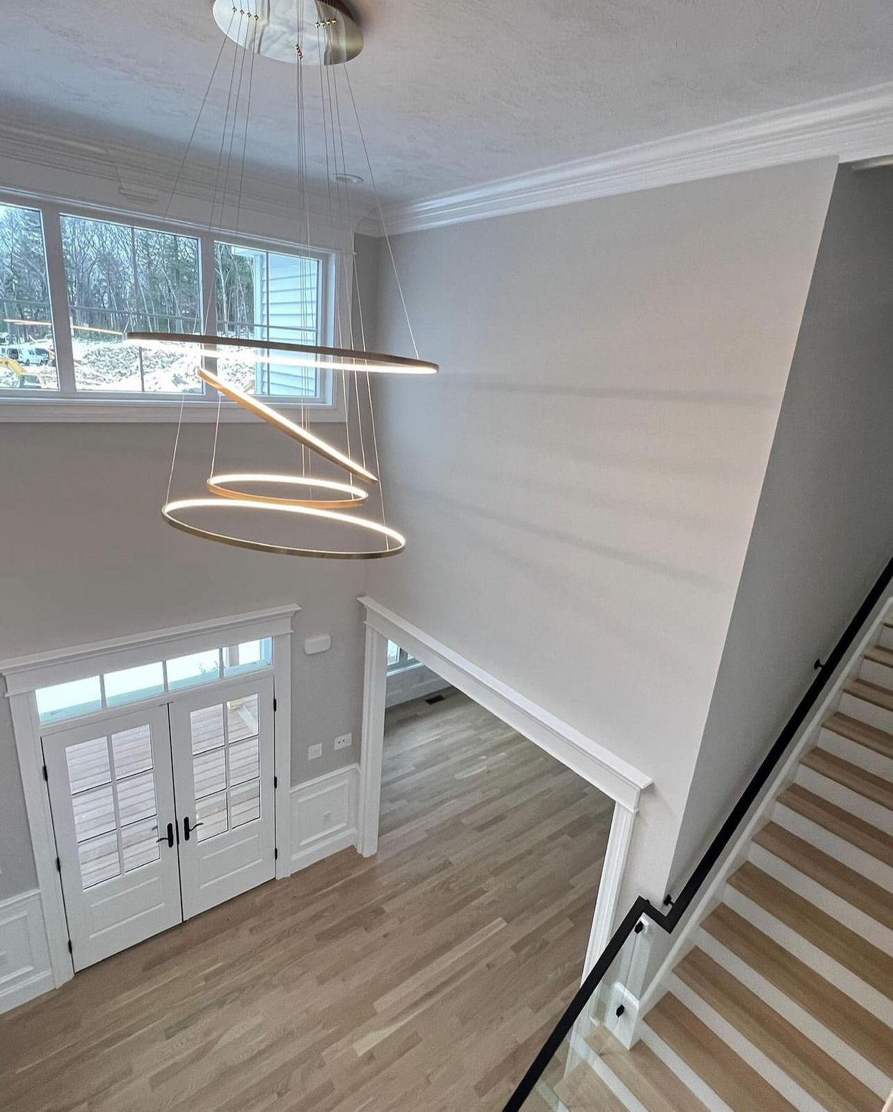 low angle photography of drop lights