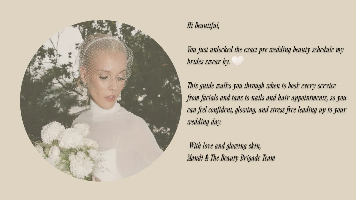 Bridal Beauty Service Timeline Guide