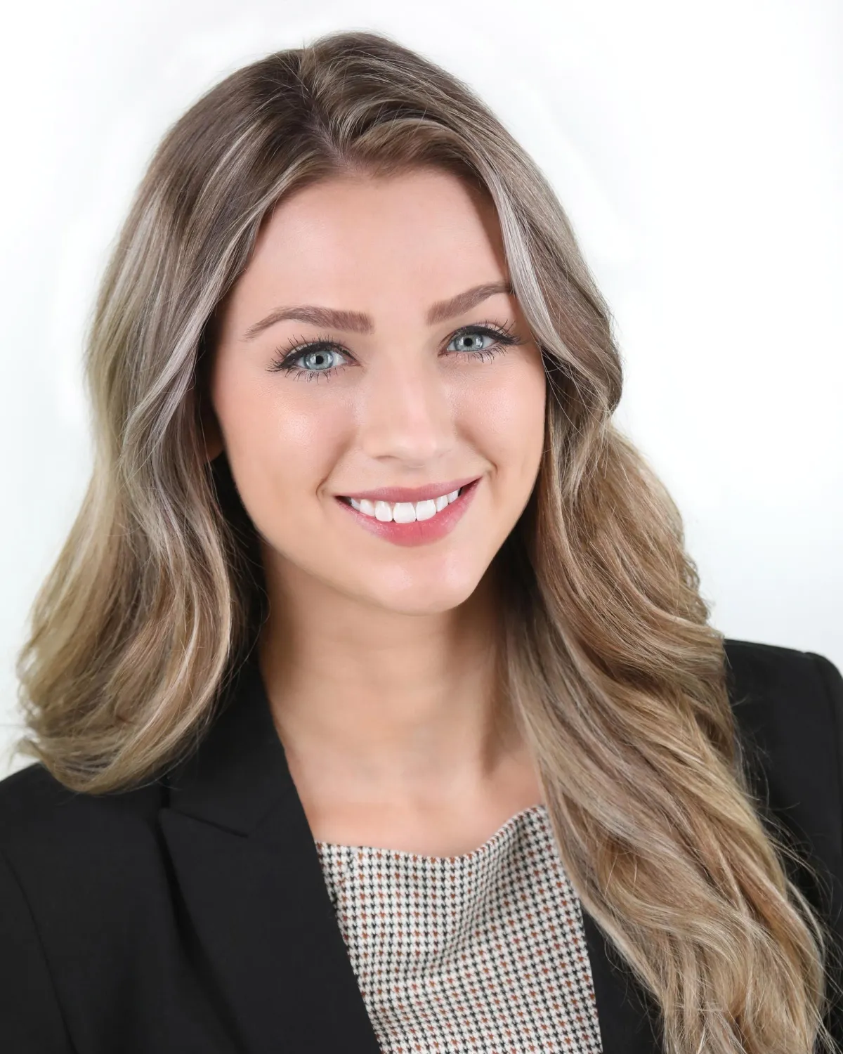 Beautiful blonde woman headshot. 