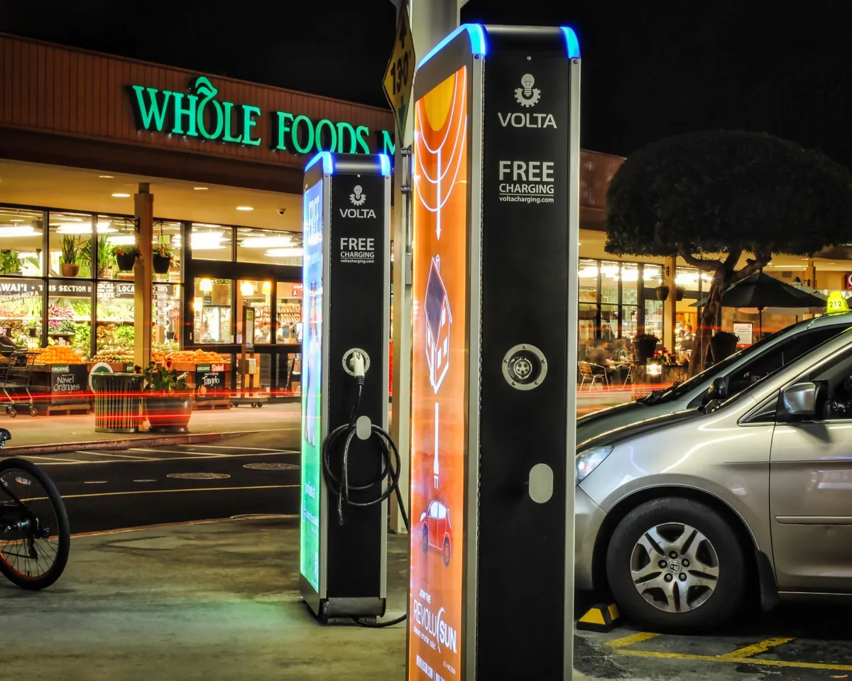 Volta Car Chargers at Kahala Mall.