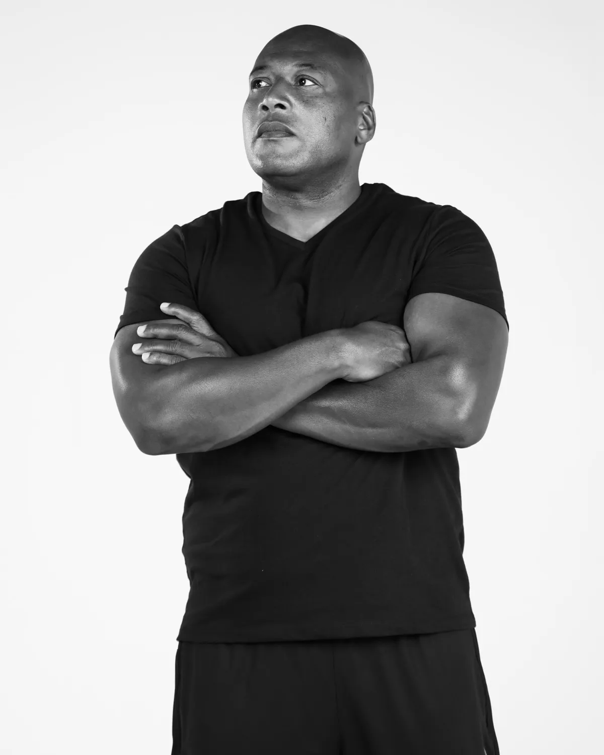 Portrait in a photo studio.