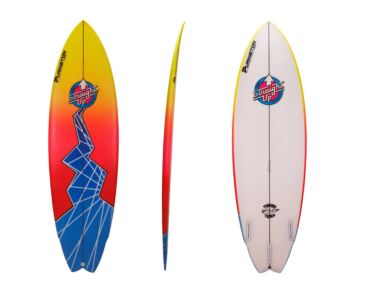 Surf boards in photo studio. 