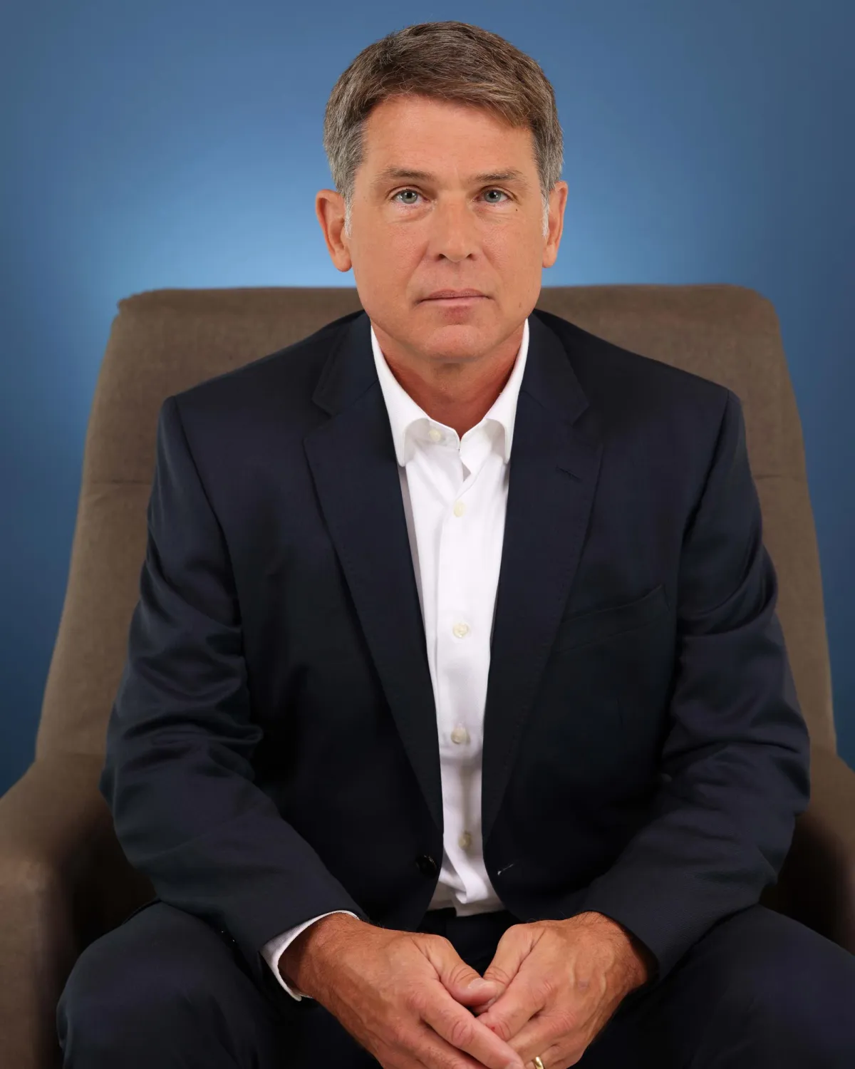 Portrait in a photo studio.